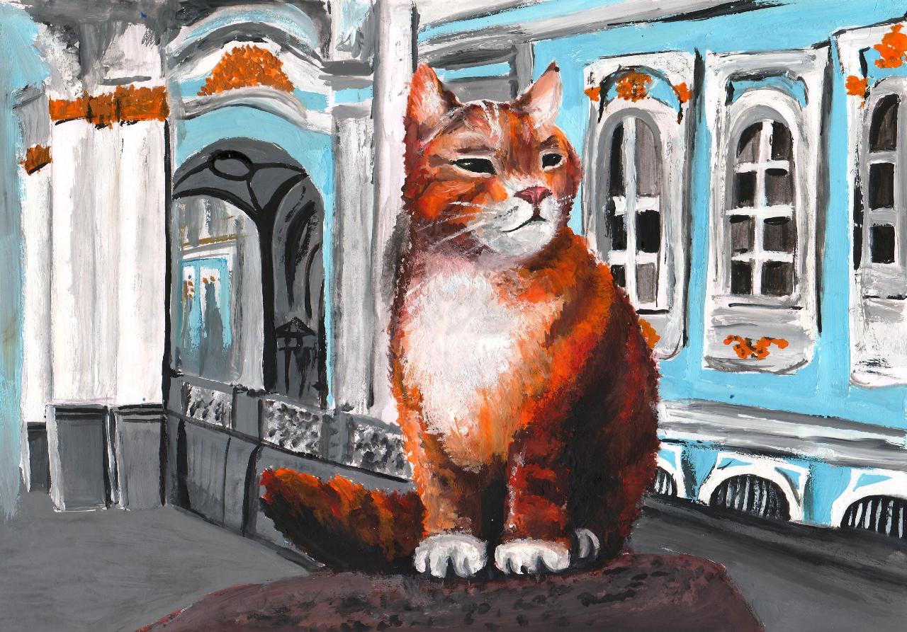 Конкурс рисунков  «Портрет Эрмитажного кота».